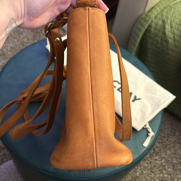 Parker Clay Eden carryall tote bag in rust brown - Picture 6 of 8